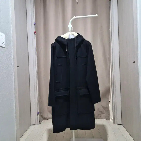 [BUNJANG] Sandro Hooded Coat Navy / 산드로 후드  코트 네이비.새상품