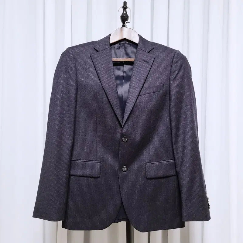 [BUNJANG] Intermezzo Guabello 100% Wool Stripe Jacket / 인터메조 구아벨로 울100 스트라이프 자켓