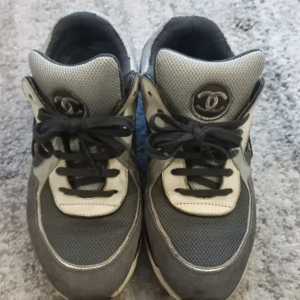 [BUNJANG] Chanel Sneakers Grey Silver / 샤넬 운동화 그레이 실버(230~235)