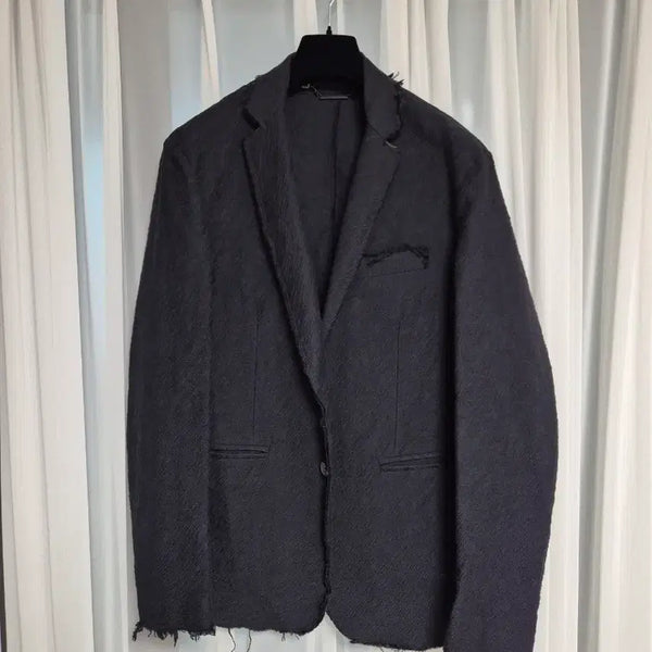 [BUNJANG] MESSIER Cut-Off Jacket Black / 메사제리에 컷오프 자켓 블랙 50