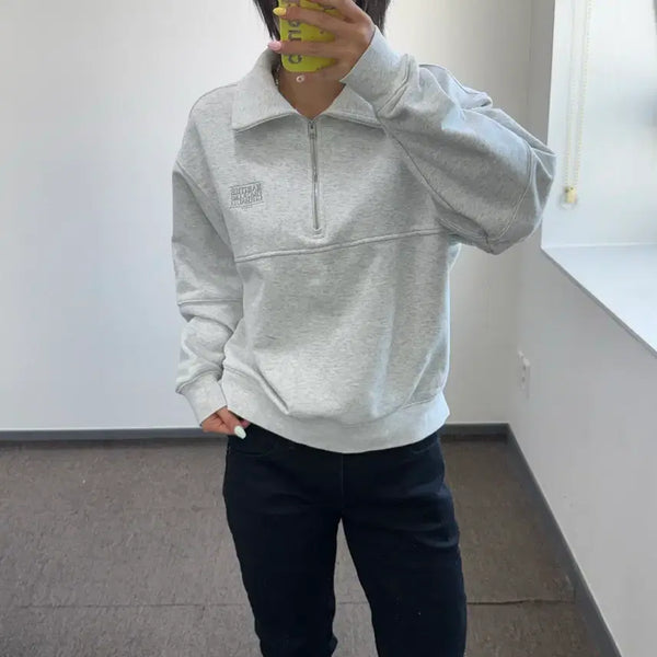 [BUNJANG] Marithe Francois Girbaud Half-Zip Sweatshirt / Marithe Francois Girbaud 마리떼프랑소와저버 반집업 맨투맨