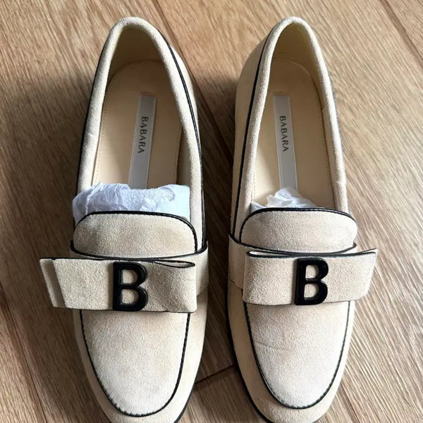 [BUNJANG] Barbara Suede Loafers Beige / 새상품) 바바라 로퍼 230