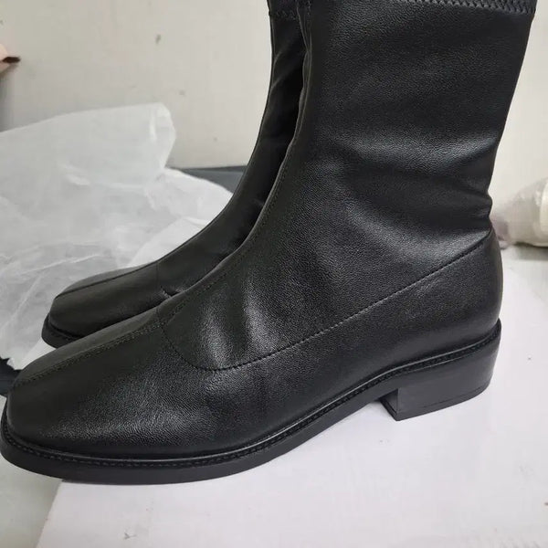 [BUNJANG] Low Heel Ankle Boots / 로우힐 앵글부츠