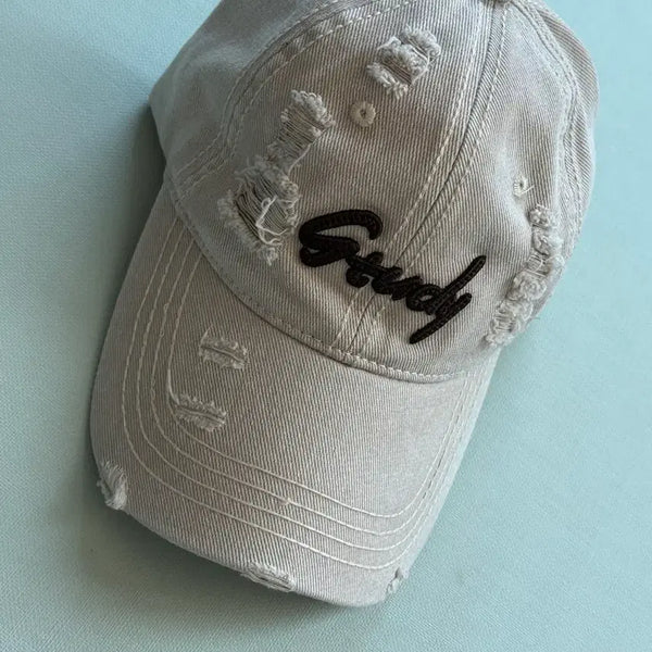 [BUNJANG] Vintage Beige Baseball Cap / 볼캡 베이지색 빈티지 캡모자