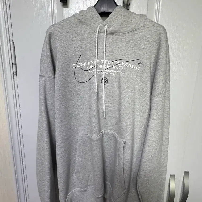 [BUNJANG] Nike Grey Logo Hoodie / 나이키 후드