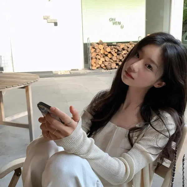 [BUNJANG] Yoonseulshop Bustier / 윤슬샵 쉘 베이지 블라우스 뷔스티에