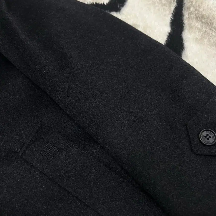 [BUNJANG] Givenchy Cashmere Wool Half Coat Dark Charcoal / [실측XL]지방시 캐미시어 울 반코트/짙은챠콜