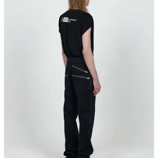 [BUNJANG] Plastic Product Split Pocket Pants (Size S) / S사이즈 플라스틱 프로덕트 스플릿 포켓 팬츠