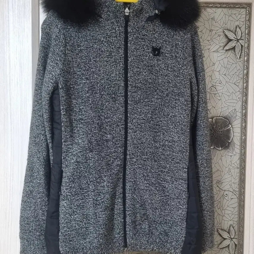 [BUNJANG] Wax Windproof Knit Zip-Up Jacket (Size 55-66) / 왁 방풍니트 집업 2