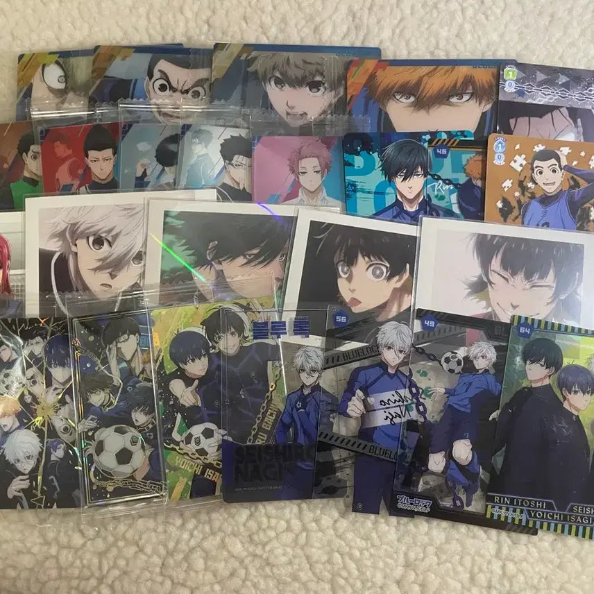 [BUNJANG] Blue Lock Trading Cards & Clear Cards Bundle Set / (일괄) 블루록 파샤 파샤코레 웨하스 클리어 카드 이사기 바치라 사에 나기 치기리 린 레어