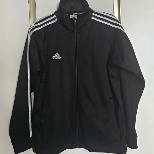 [BUNJANG] Adidas Three-Stripes Training Fleece Zip-Up Jacket / 아디다스 삼선 트레이닝 기모 집업