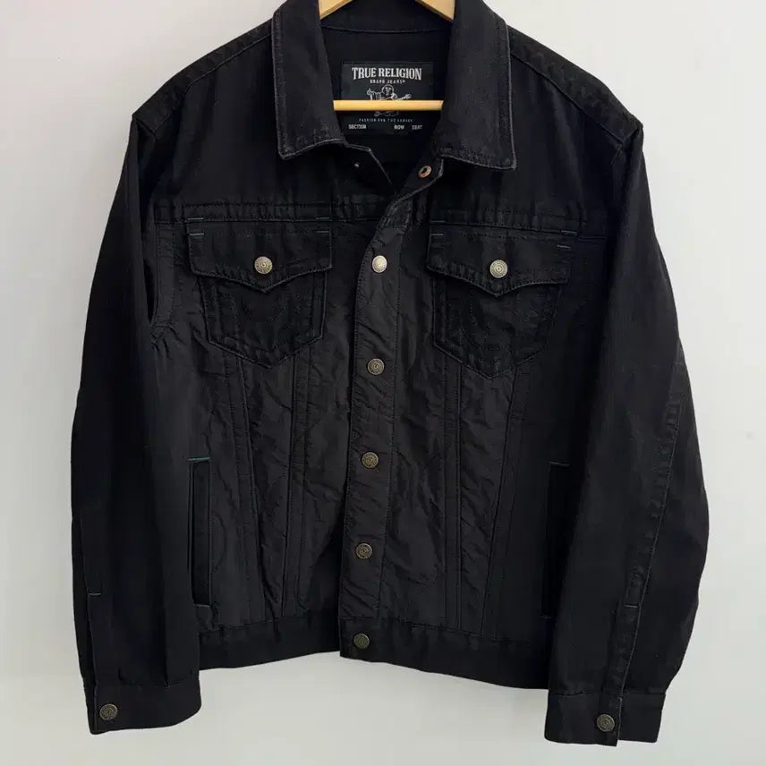 [BUNJANG] True Religion Trucker Jacket Black / 트루릴리젼 트러커 자켓