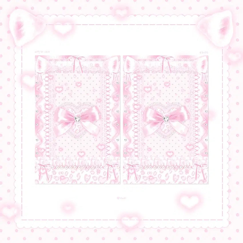 [BUNJANG] Leokitty Double-Sided Binder Inserts (Set of 2) / 레오키티 양면 바인더대지 2종