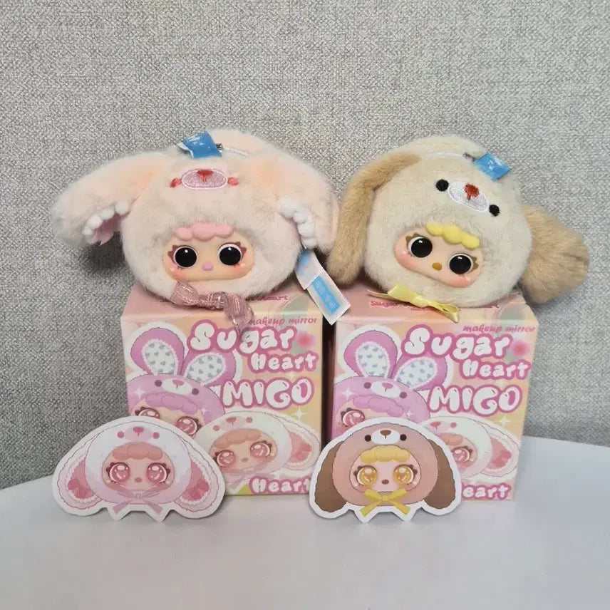 [BUNJANG] Migo Sugaheart Double-Sided Mirror / 미고 슈가하트 양면 거울