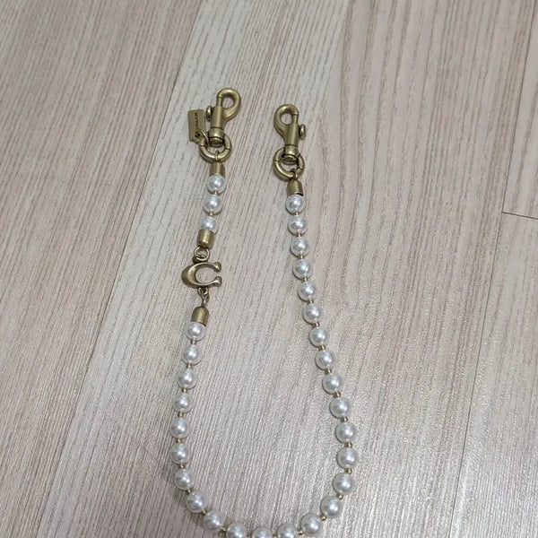 [BUNJANG] Coach Pearl Short Strap / 코치 진주 숏 스트랩