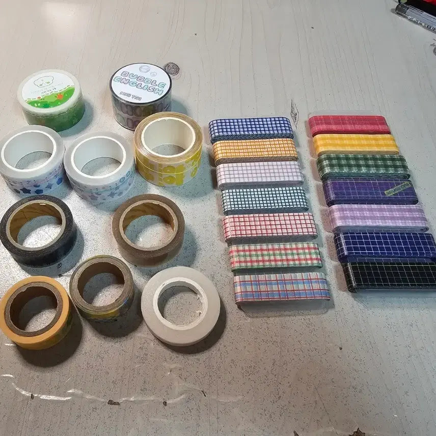 [BUNJANG] Masking Tape Bundle / 일괄 ] 다꾸 / 키스컷 마테 마스킹테이프 / 통 소분 띵