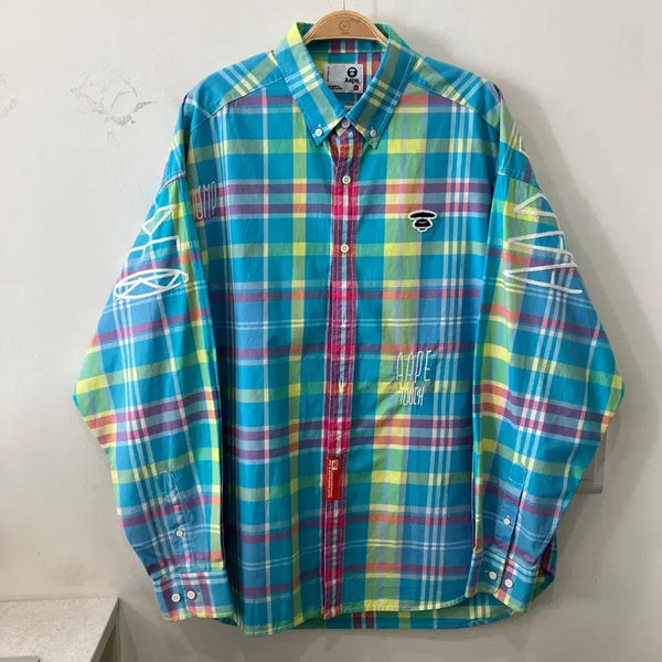[BUNJANG] BAPE Checkered Shirt / 149 베이프 에이프 체크셔츠