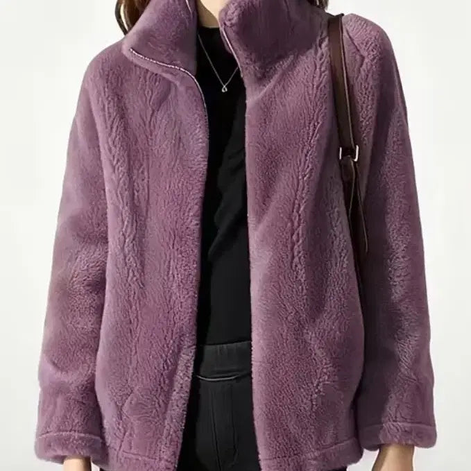 [BUNJANG] Boa Fleece Zip-Up (Purple) / 플리피 플리스( 후리스) 집업  55~마른66정도