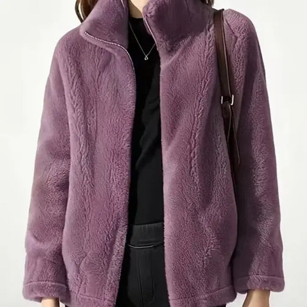 [BUNJANG] Boa Fleece Zip-Up (Purple) / 플리피 플리스( 후리스) 집업  55~마른66정도
