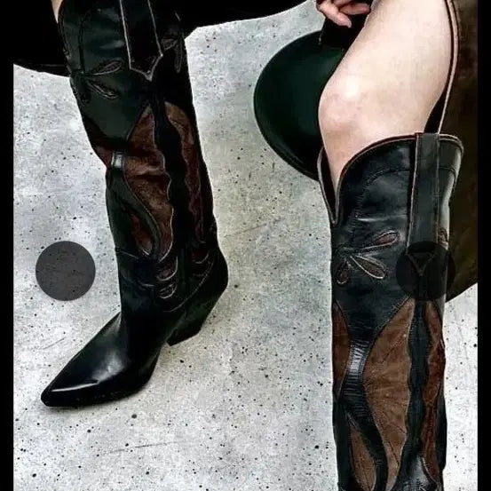 [BUNJANG] ZARA Contrast Split Suede Rustic Boots EU 38 / ZARA컨트라스트 스플릿 스웨이드 러스틱 부츠 EU 38