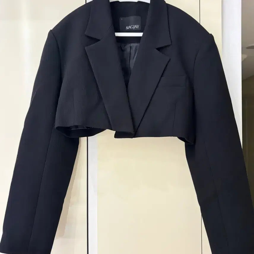 [BUNJANG] MAGJAY Black Cropped Jacket / MAGJAY 블랙 크롭 자켓