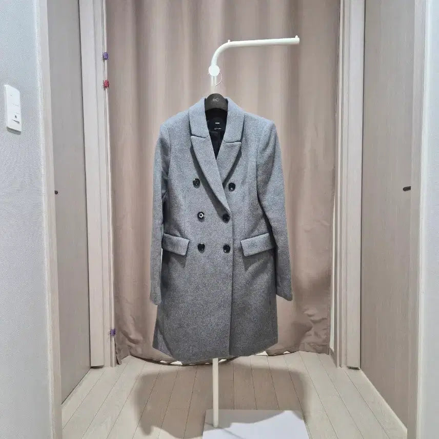 [BUNJANG] MNG Double Half Coat - Gray - New Condition / MNG 더블 반코트 그레이.새상품