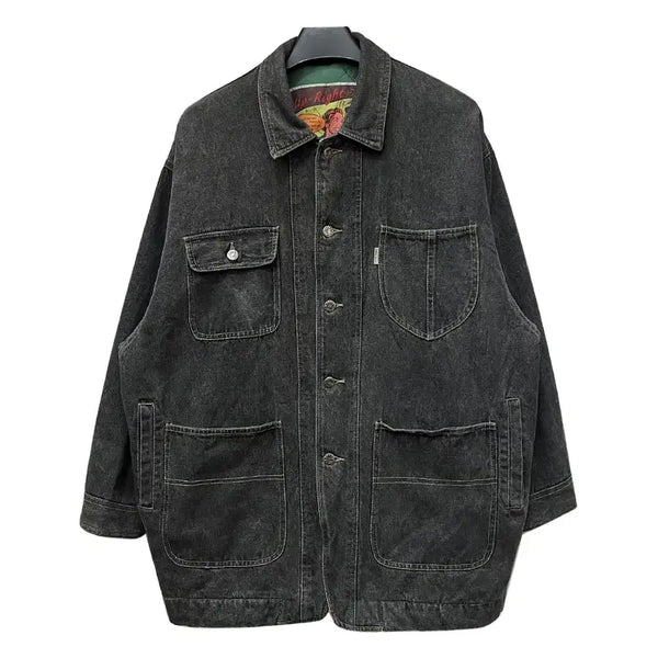 [BUNJANG] Up Right Vintage Denim Chore Jacket / Up Right 빈티지 데님 초어 자켓 FREE