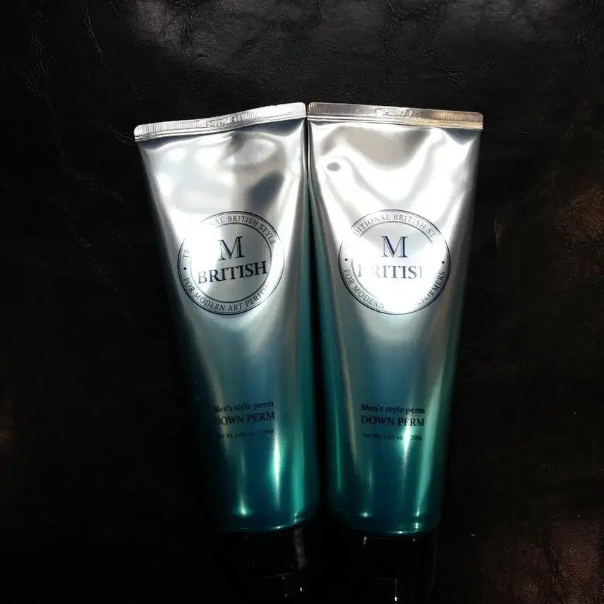 [BUNJANG] British M Down Perm Solution 2 Bottles + 50 Sheets Wrapping Paper Set / 브리티시엠 다운펌약 2개 + 파지 50매