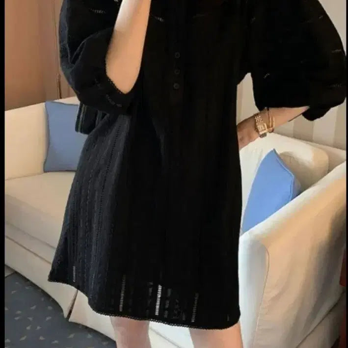 [BUNJANG] Isabelle Balloon Dress - Black / 데일리룩쇼핑몰 이자벨벌룬 원피스 텍새상품