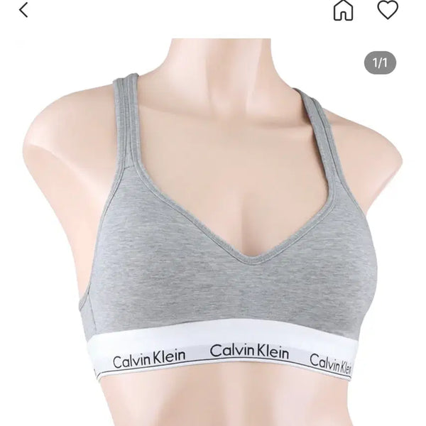 [BUNJANG] Calvin Klein Grey S Bra / 캘빈클라인(CK) S 브라 판매합니다 ! 착용 적음