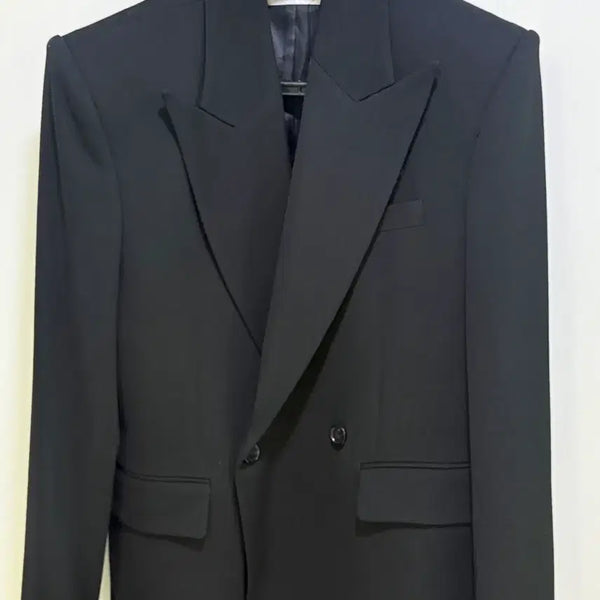 [BUNJANG] Carry Over Pierced Wasted Double Jacket (Matt Black) / 캐리오버 피어스 웨이스티드 더블 자켓 ( MATT BLACK