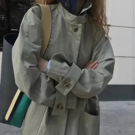 [BUNJANG] Sienne Hamptons Trench Coat (Mint) / Sienne 시엔느 햄튼 트렌치코트 (민트)