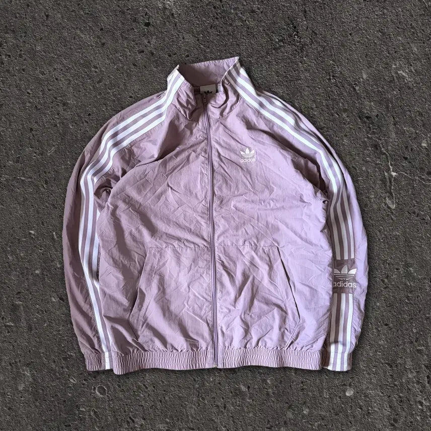 [BUNJANG] Adidas Firebird Lavender Woven Jacket / L) 아디다스 파이어버드 라벤더 우븐자켓