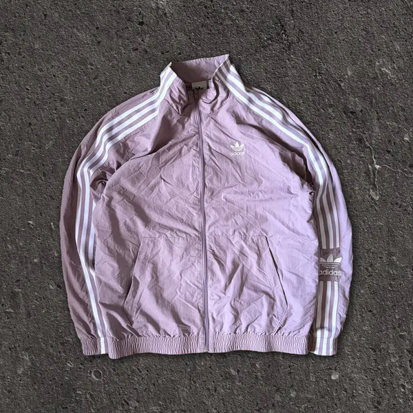 [BUNJANG] Adidas Firebird Lavender Woven Jacket / L) 아디다스 파이어버드 라벤더 우븐자켓