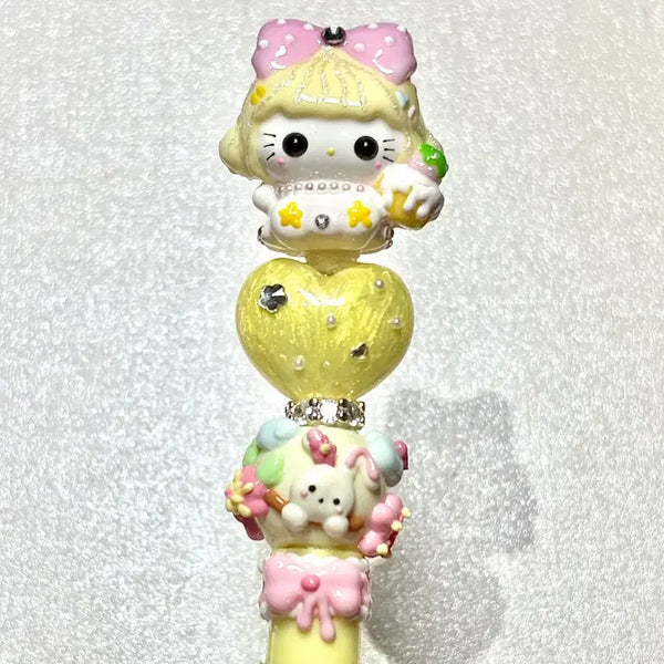 [BUNJANG] Handmade Kitty Ballpoint Pen (Fixed) / 고퀄수제키티 볼펜(완제 고정)