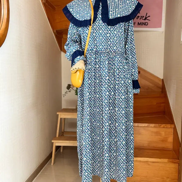 [BUNJANG] Serra Pattern Long Dress / 세라패턴 원피스