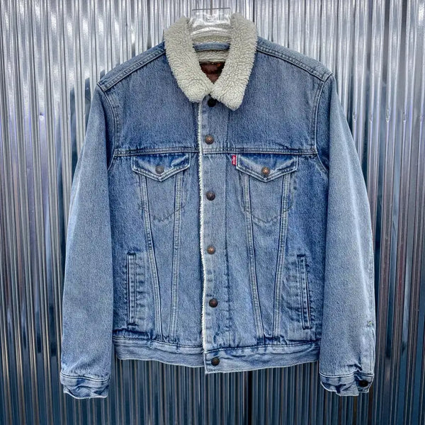 [BUNJANG] Levi's Big E Denim Sherpa Jacket (Size M) / 리바이스 빅E 데님 쉐르파 자켓 (국내 M) DA885