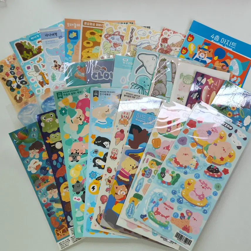 [BUNJANG] Summer Scrapbooking Stickers (Various Artists) / [씰스] 여름 계절 다꾸 씰스 (유명 작가님들 씰스만 있습니다!)