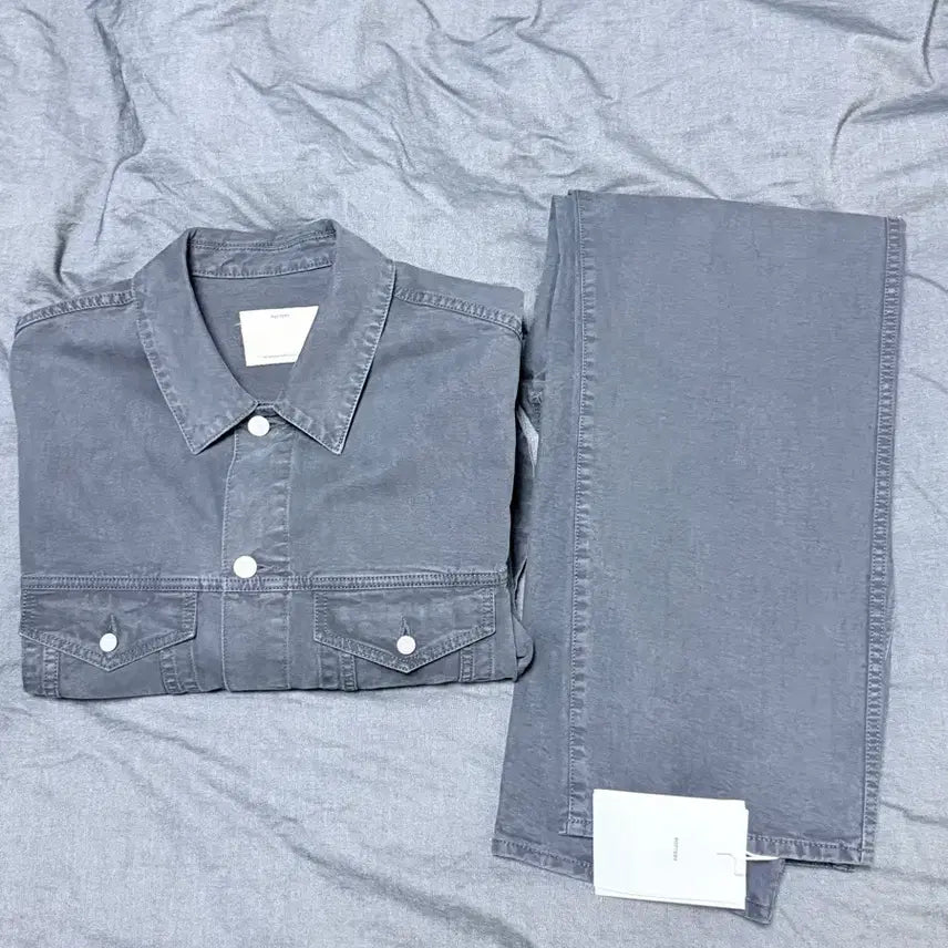 [BUNJANG] Pottery Denim Setup - Washed Black / 포터리 데님셋업 -워시드 블랙