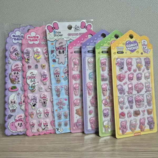 [BUNJANG] Esther Bunny Sticker Set (7 Types) / 에스더버니 스티커 7종 세트
