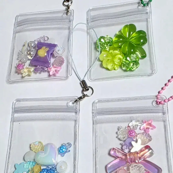 [BUNJANG] Customizable Turtle Zipper Bag Keychain (Limited Edition) / 한정판 4+1 거북이 지퍼백 키링 (주문제작)