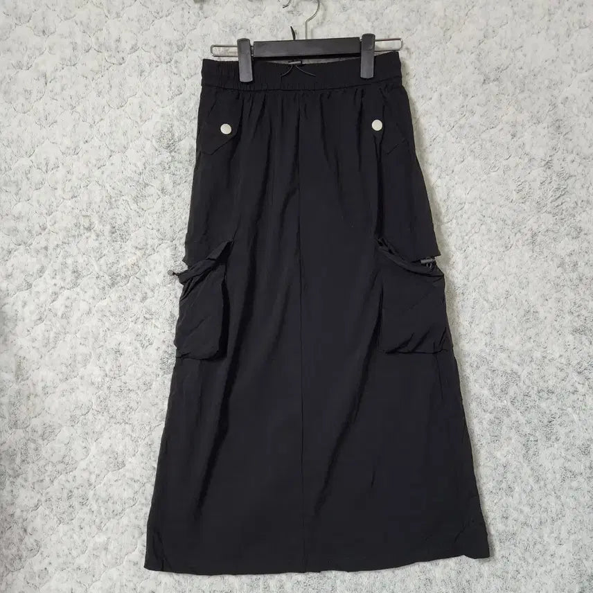 [BUNJANG] Black Cargo Skirt / K186 [2] 블랙 카고 치마 스커트
