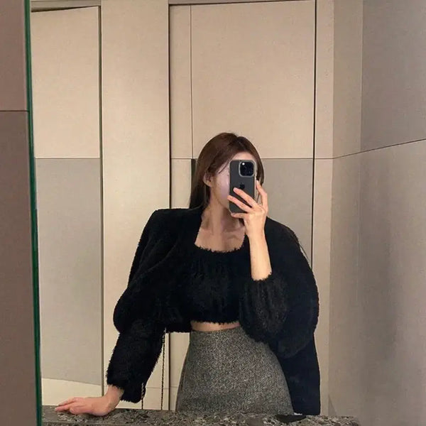 [BUNJANG] Faux Fur Jacket / 이븐 퍼 자켓