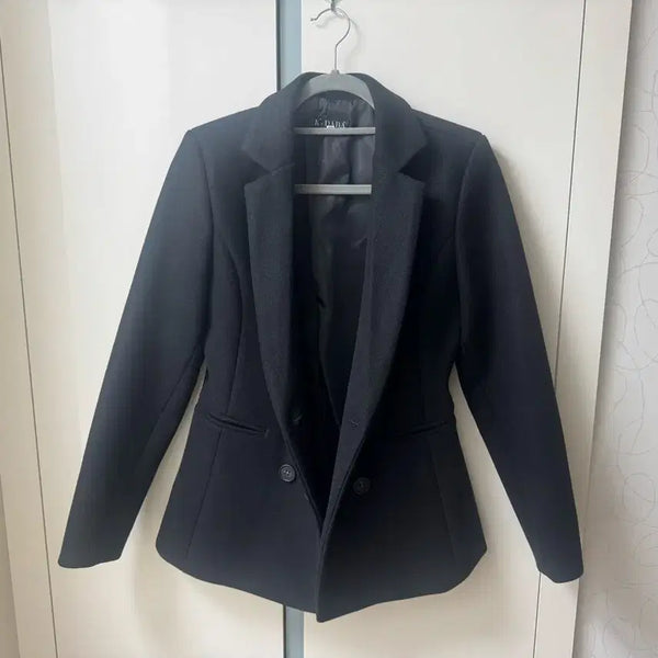 [BUNJANG] Black Double-Button Jacket / 블랙 재켓,