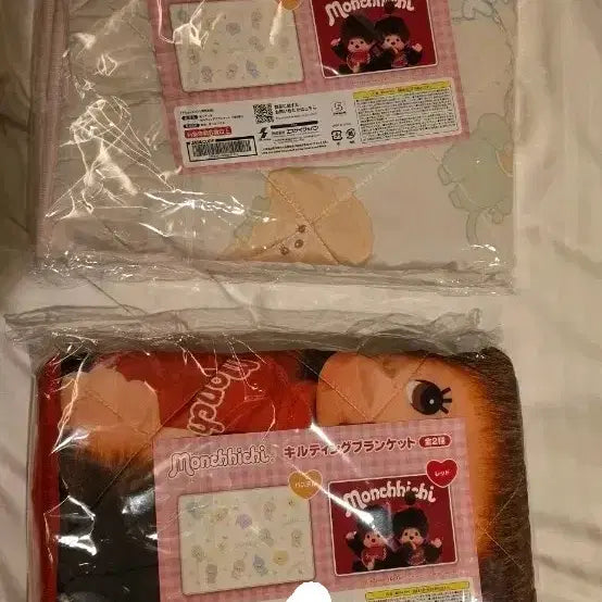[BUNJANG] Monchhichi Quilted Blanket 2 Types / 몬치치 퀼팅 블랭킷 무릎담요 2종