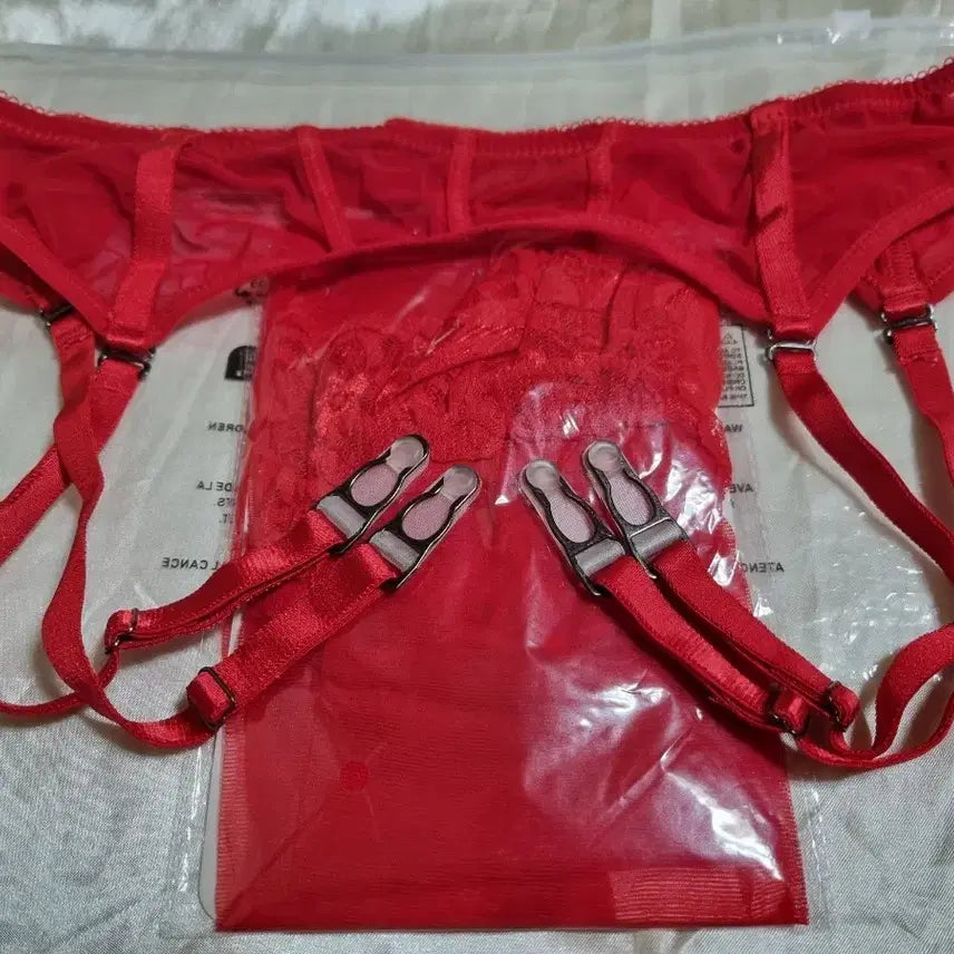 [BUNJANG] Garter Belt + Stockings Set / 가터벨트+스타킹