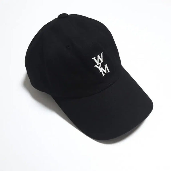 [BUNJANG] Wooyoungmi White Logo Ball Cap / 우영미 화이트 로고 볼캡 캡모자 블랙
