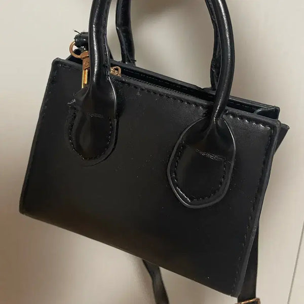 [BUNJANG] Mini Tote Bag - Black / 미니 토트백 블랙 (사용감 적음)