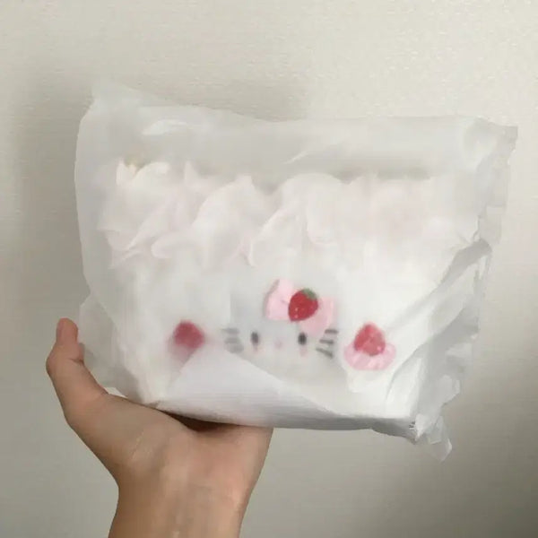 [BUNJANG] Sanrio Shortcake Kitty Pouch / 산리오 쇼트케이크 키티 파우치 딸기 휘핑 헬로키티