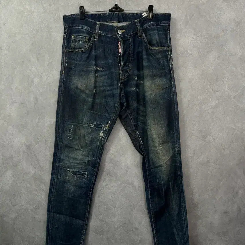 [BUNJANG] DSQUARED2 Washed Distressed Denim Jeans Size 44 / 디스퀘어드2 청바지 워싱 데미지 44사이즈